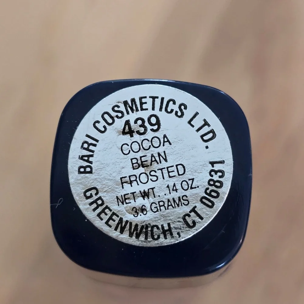Bari Cosmetics Love My Lips Lipstick 439 Cocoa Bean Frosted Brown‎ 0.14oz